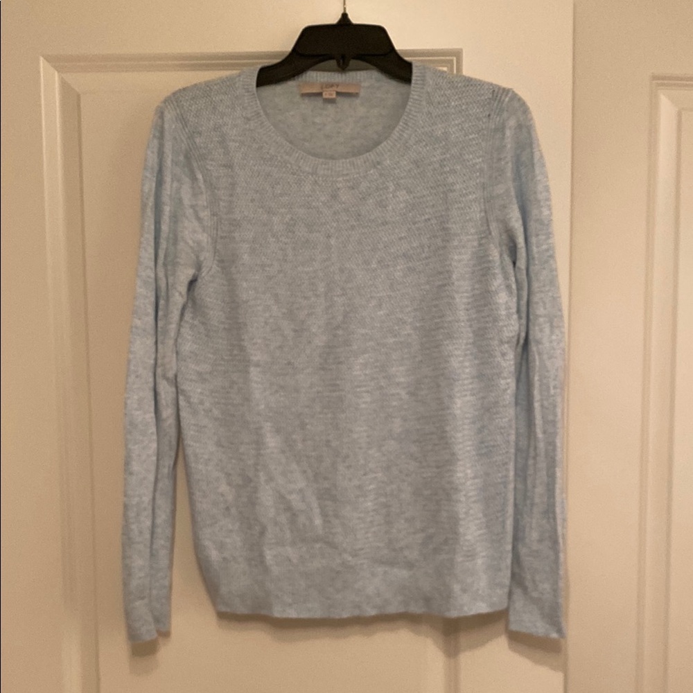 LOFT Sky Blue Crew Neck Sweater